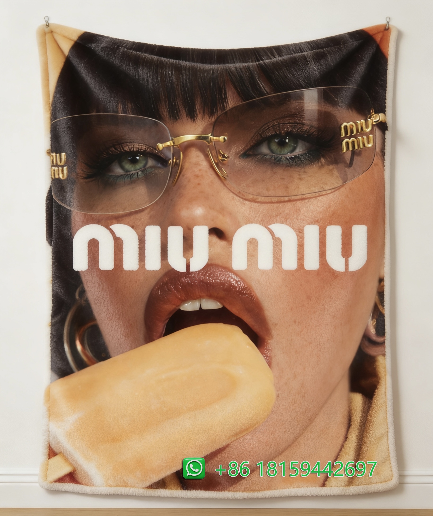 Miumiu Throw Blankets